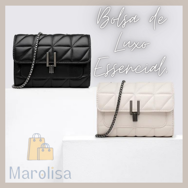 Bolsa de Luxo Essencial, "Deslumbre-se com a Bolsa de Luxo Essencial: Elegância em Couro Genuíno para Mulheres Modernas"