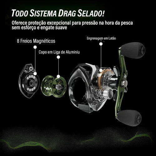 Carretilha Shimano 7:2:1 - 8kg Drag