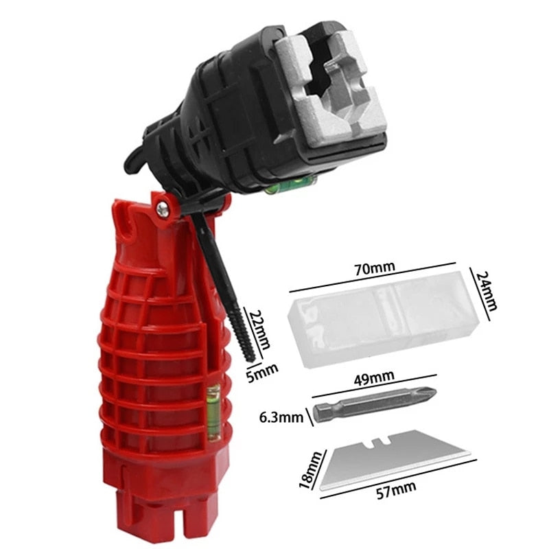 Chave de canal 18 em 1 .chave de reparo de pia de cozinha chave de montagem de torneira de banheiro ferramenta de instalação de encanamento.