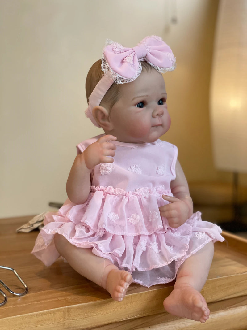 Bebê Reborn,  Adorável Bebel  45CM Menina Boneca De Vinil Macio De Corpo Inteiro