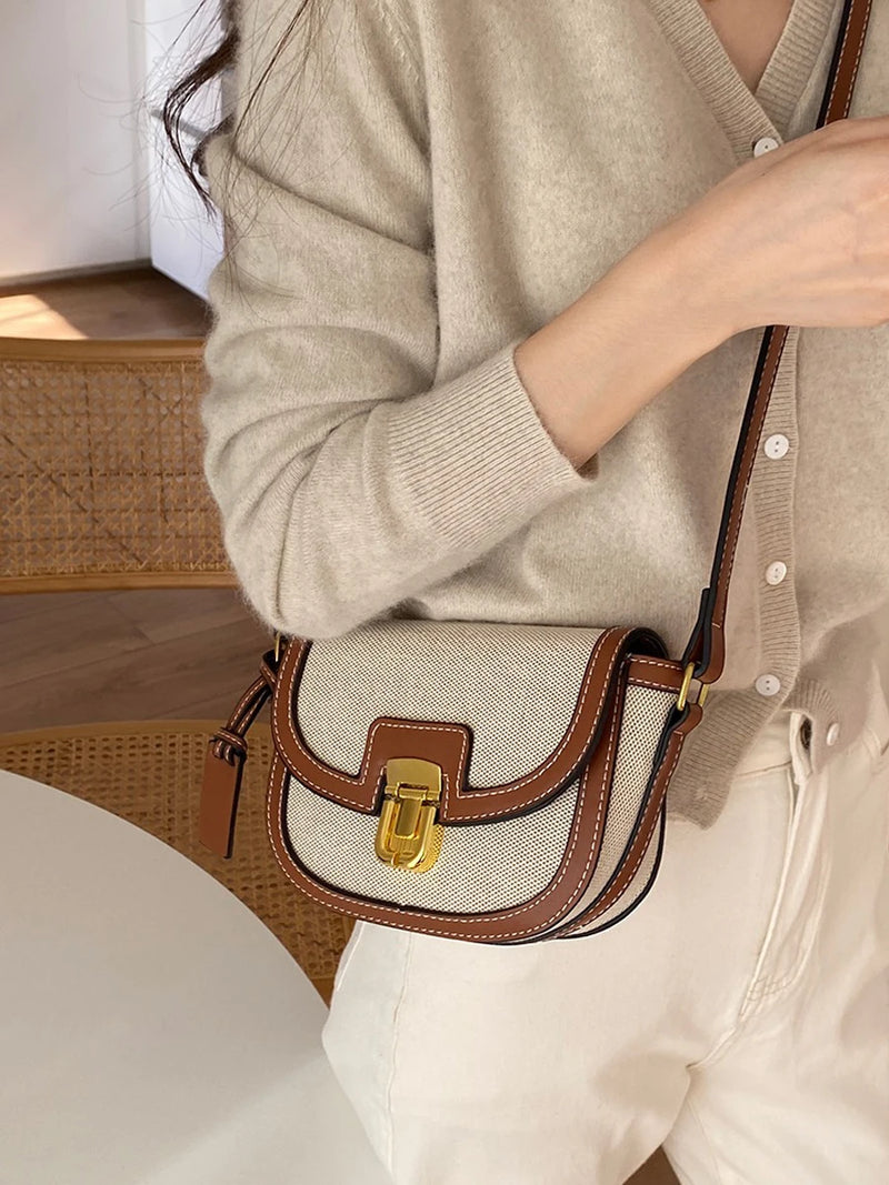 Bolsa Retro Elegance: A Bolsa Crossbody Que Une Estilo e Praticidade.