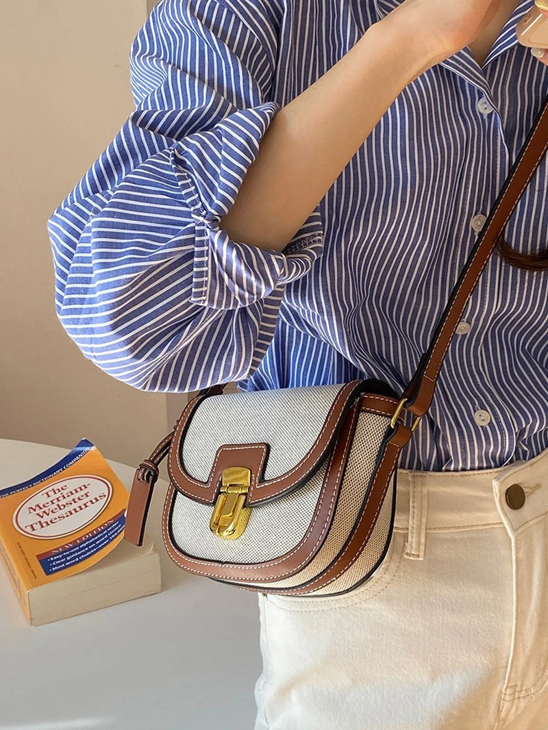 Bolsa Retro Elegance: A Bolsa Crossbody Que Une Estilo e Praticidade.