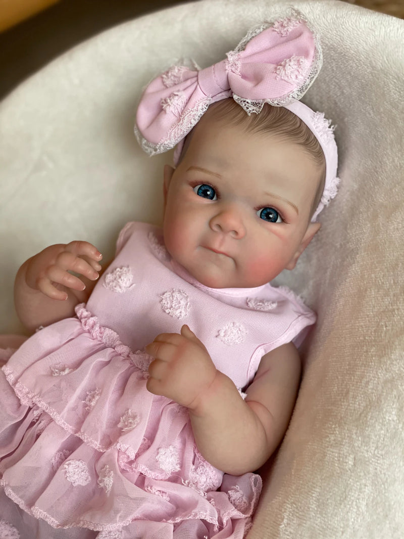 Bebê Reborn,  Adorável Bebel  45CM Menina Boneca De Vinil Macio De Corpo Inteiro