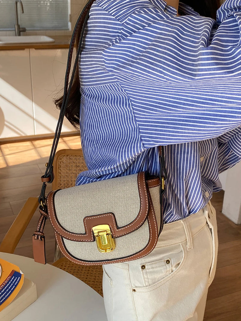 Bolsa Retro Elegance: A Bolsa Crossbody Que Une Estilo e Praticidade.