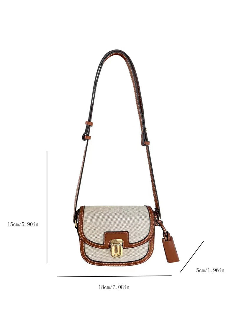 Bolsa Retro Elegance: A Bolsa Crossbody Que Une Estilo e Praticidade.