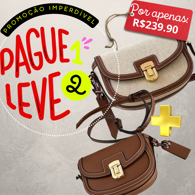 Bolsa Retro Elegance: A Bolsa Crossbody Que Une Estilo e Praticidade.