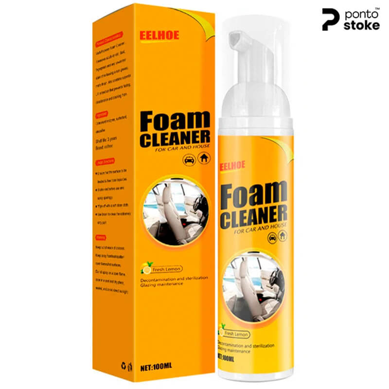 Spray de Espuma Mágica pra Limpeza Profunda - Foam Cleaner™: Seu Carro Novo e Sem Manchas + BRINDE EXCLUSIVO