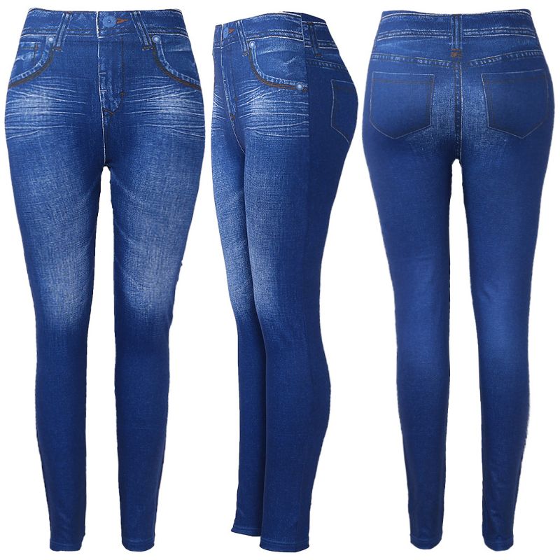 Calça Legging Jeans Slim