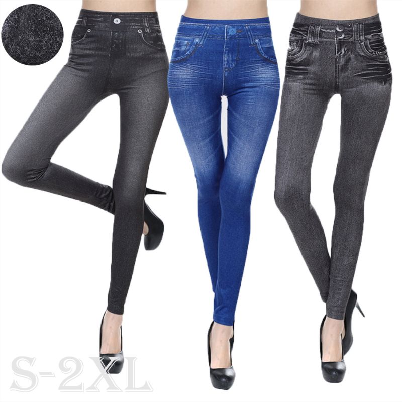 Calça Legging Jeans Slim