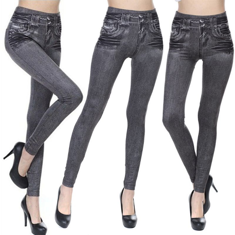 Calça Legging Jeans Slim