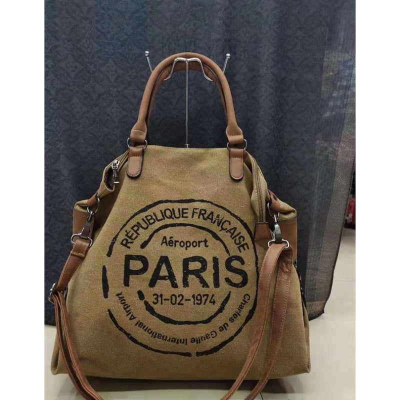 Bolsa Feminina LEDHA Paris 🇫🇷. capacidade bolsas multifuncionais de lona  .