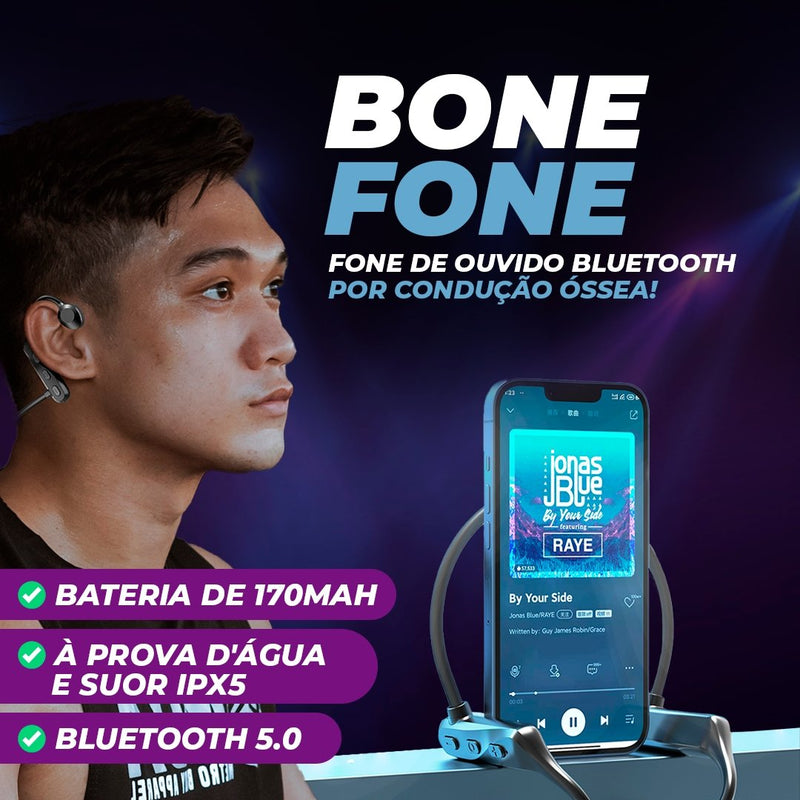 Fone de Ouvido Bluetooth por Condução Óssea