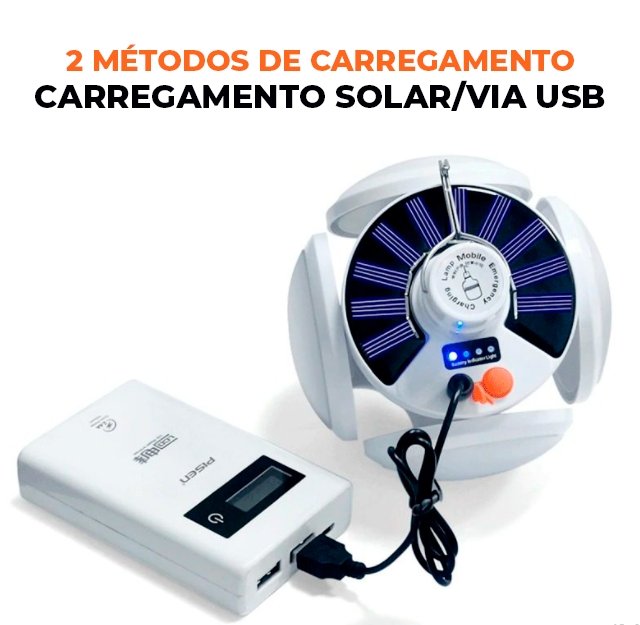 Lâmpada Solar Portátil