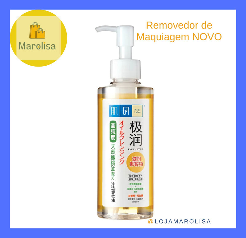 Óleo Removedor de Maquiagem Marolisa ,com Ácido Hialurônico 200ml. Super Ácido Hialurônico Hidratante Óleo de Limpeza Removedor de Maquiagem NOVO