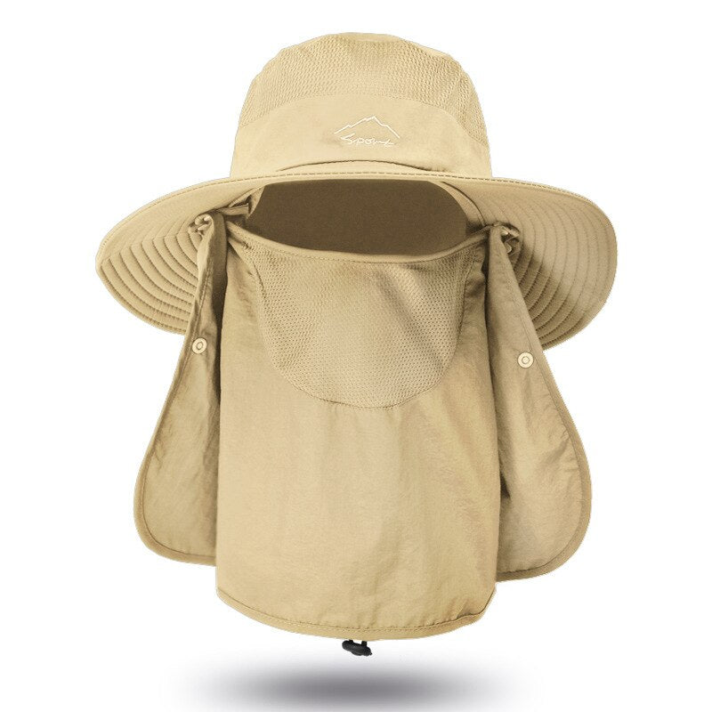Chapéu de protetor 3 em 1 - Proteção UV pescaria