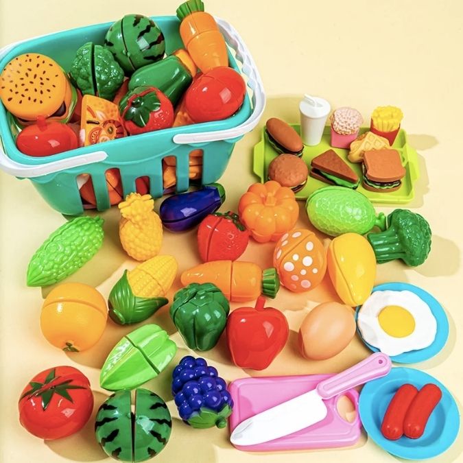 Kit de Brinquedos de Frutas e Verduras MAROLISA.