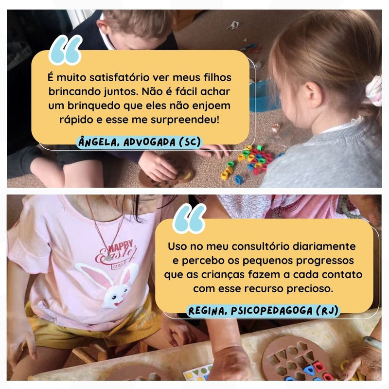 BRINQUEDO EDUCATIVO..Aprender Brincando: Quebra-Cabeça Montessori para Crianças de 2 a 4 Anos!"