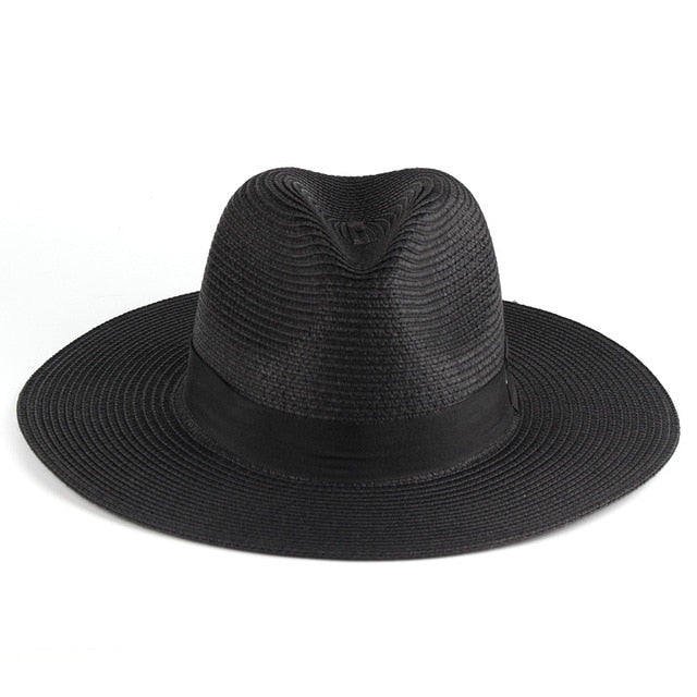 Chapéu Panamá Ajustável Clássico - Proteção UV Artesanal, Perfeito para Praia e Cidade, para Homens e Mulheres