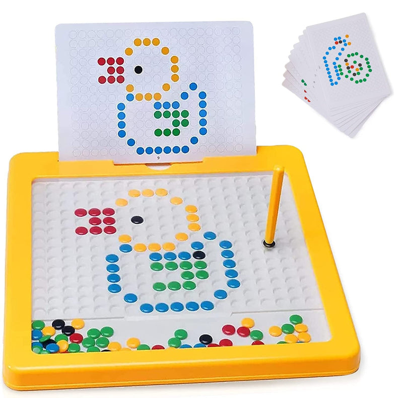 Brinquedo  Desenhe  Aprender Brincando: Pranchetinha Kids- Mesa Interativa Magnética + 14 Desenhos