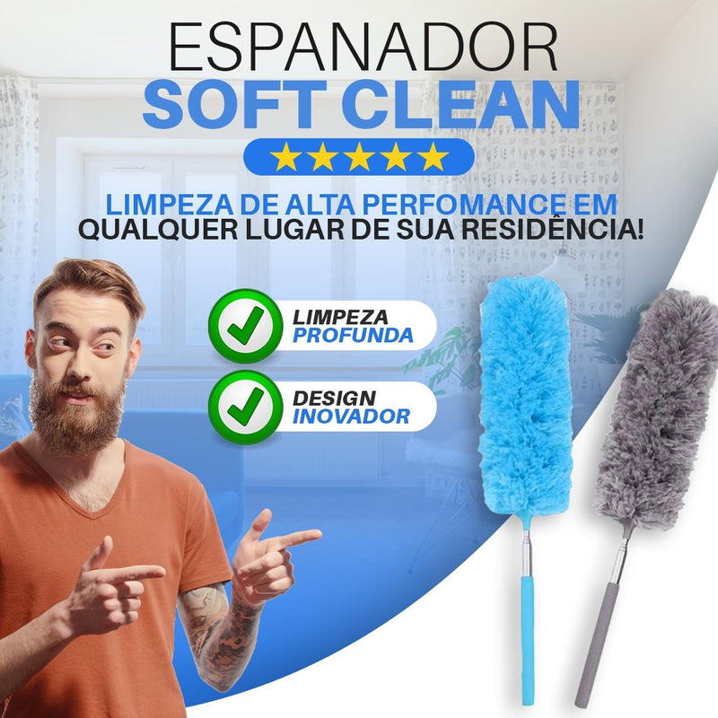 Espanador Retrátil de Microfibra para Limpeza